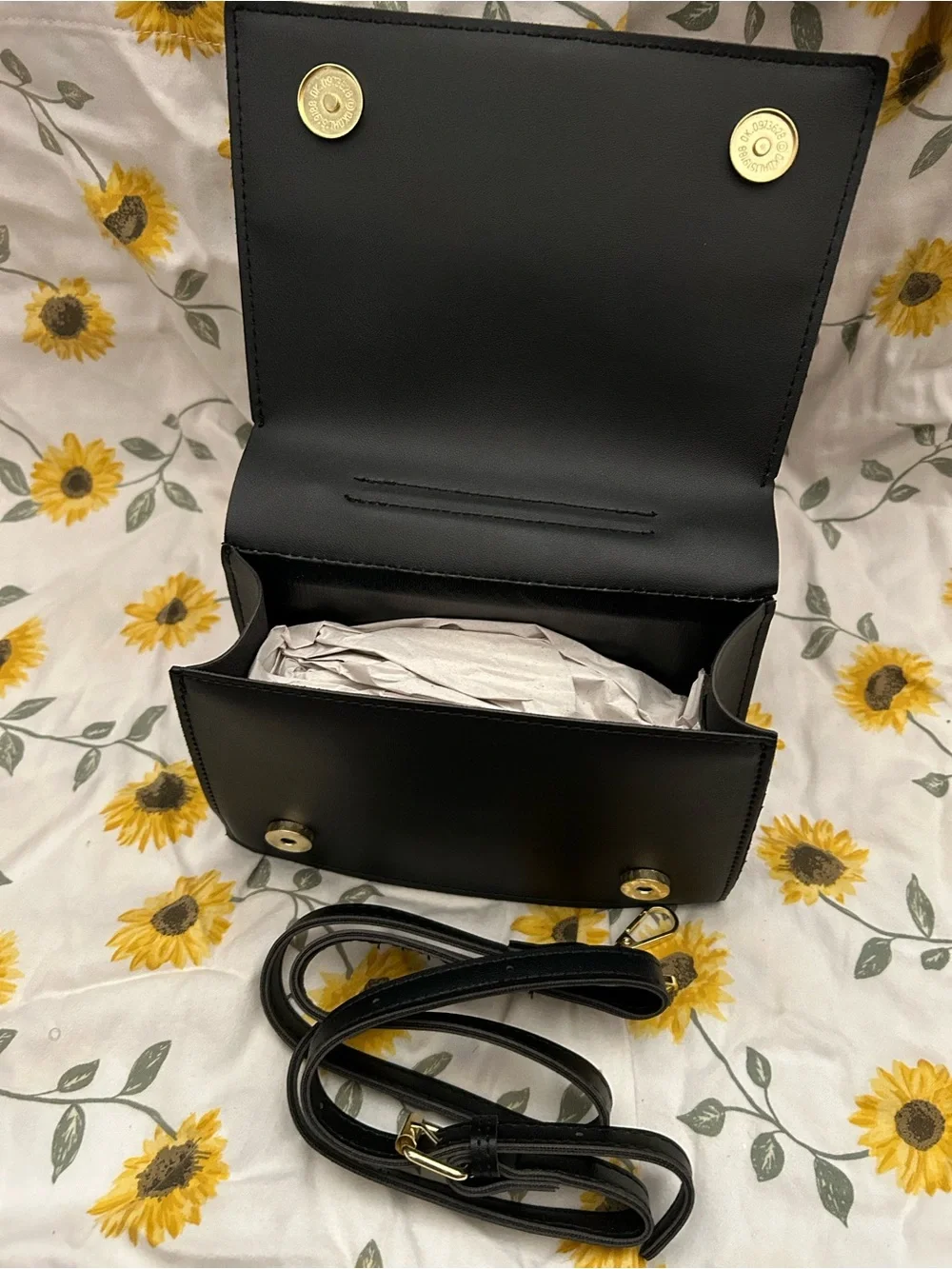 Black Men’s Dress Shirt Crossbody Bag